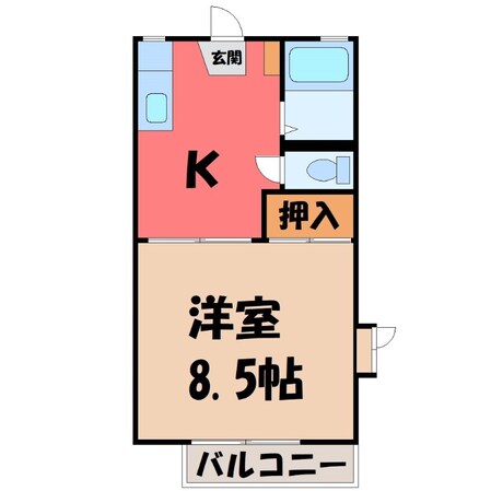 グリーンスタジアム前駅 徒歩21分 2階の物件間取画像